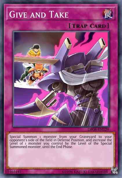 Give and Take - DP08-EN029 - Super Rare - Unlimited