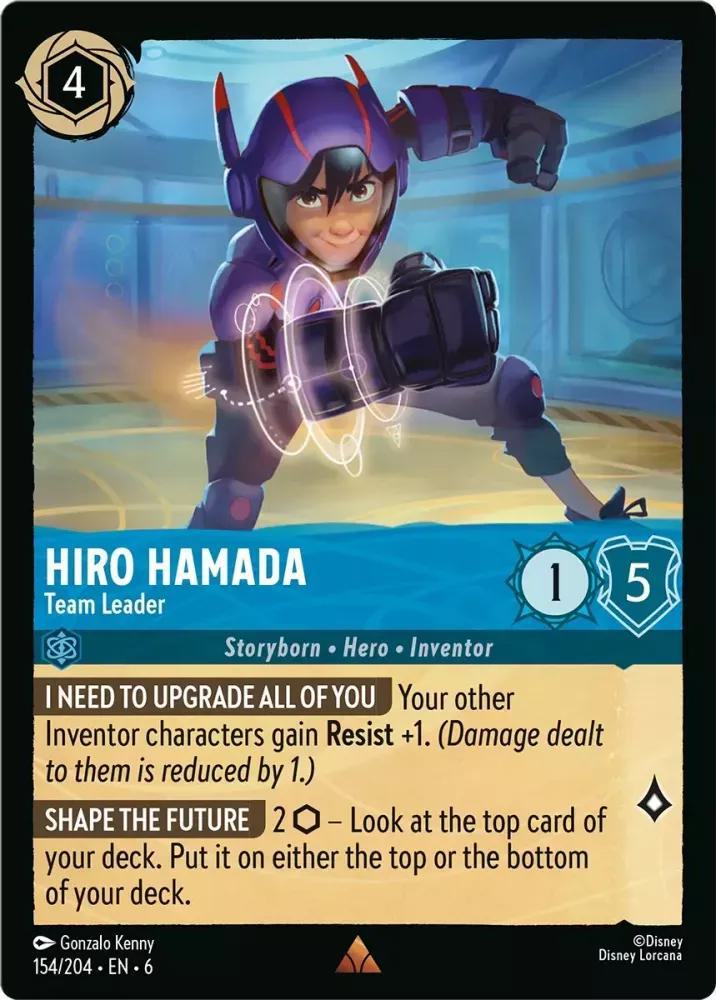 Hiro Hamada - Team Leader - 154/204 [Azurite Sea] [Non-Foil]