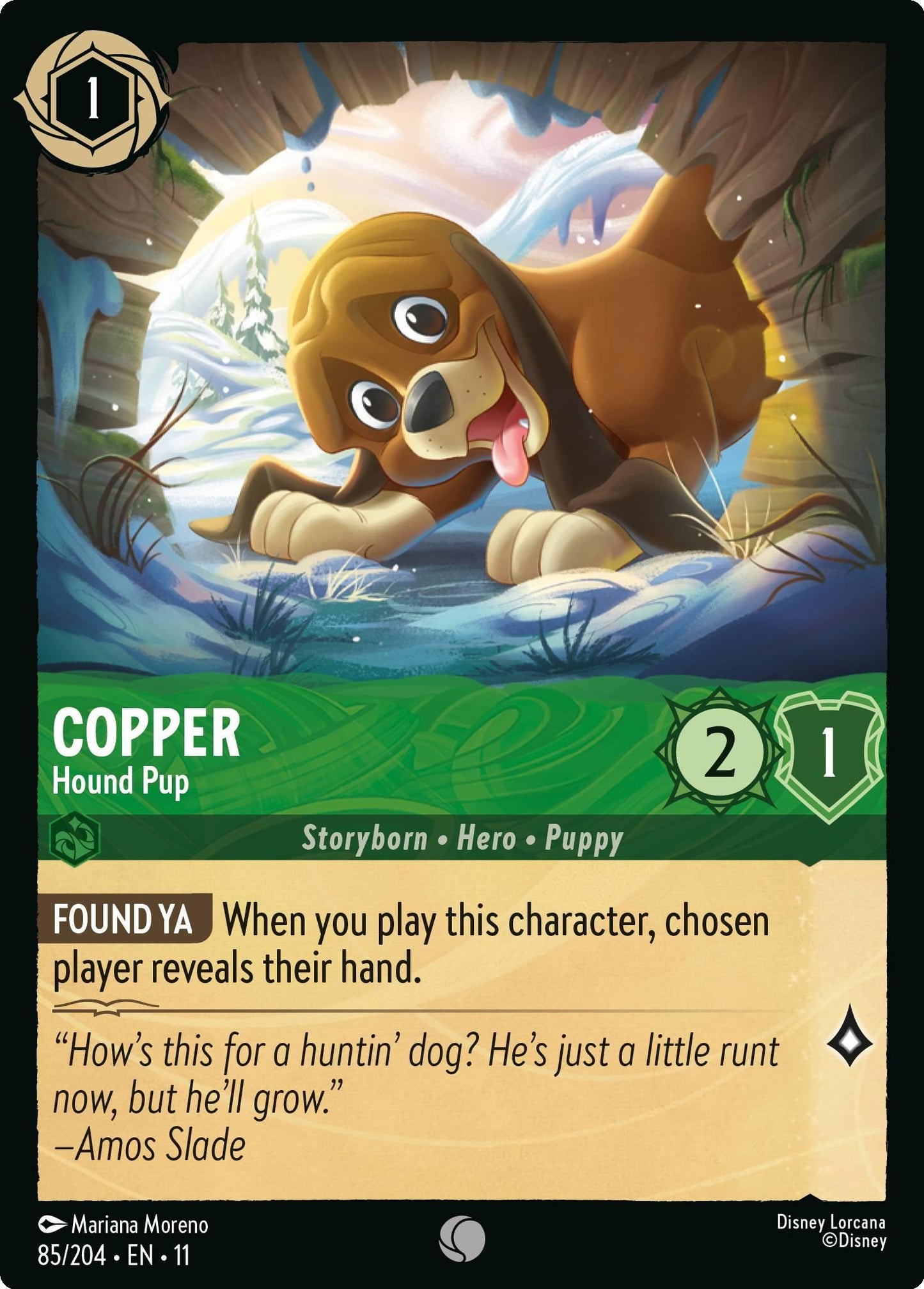 Copper - Hound Pup - 85/204 [Winterspell] [Non-Foil]
