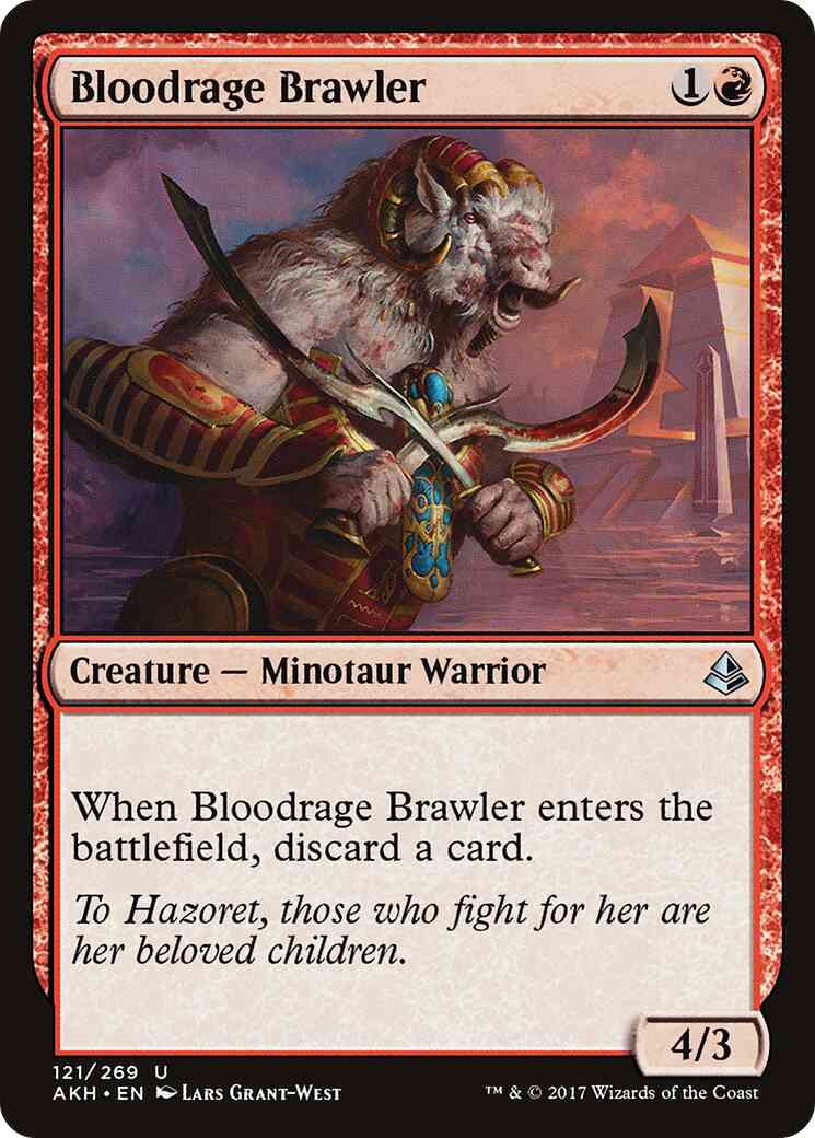 Bloodrage Brawler [121] [Amonkhet] [Non-Foil]