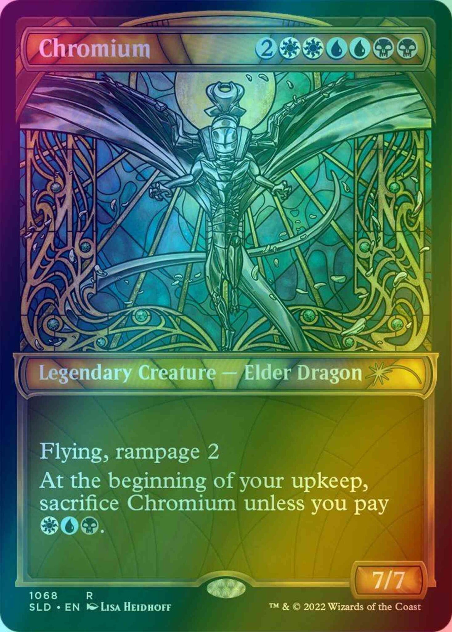 Chromium [1068] [Stained Glass Showcase] [Showcase: Dominaria United] [Secret Lair Drop] [Textured Foil]