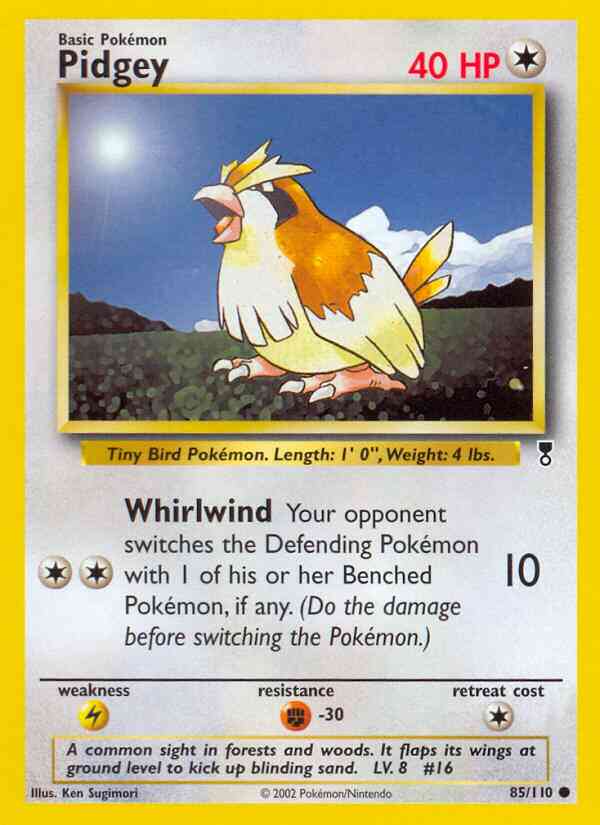 Pidgey - 85/110 - Common [base6-85] [Non-Holo]