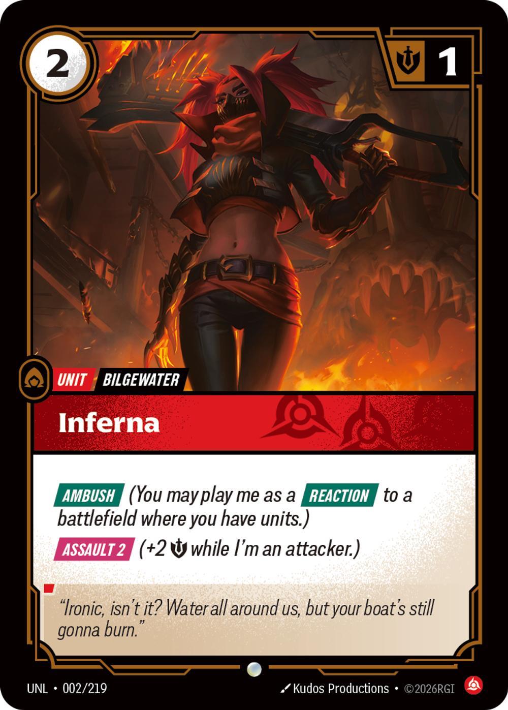 Inferna - 002/219 [Unleashed] [Non-Foil]