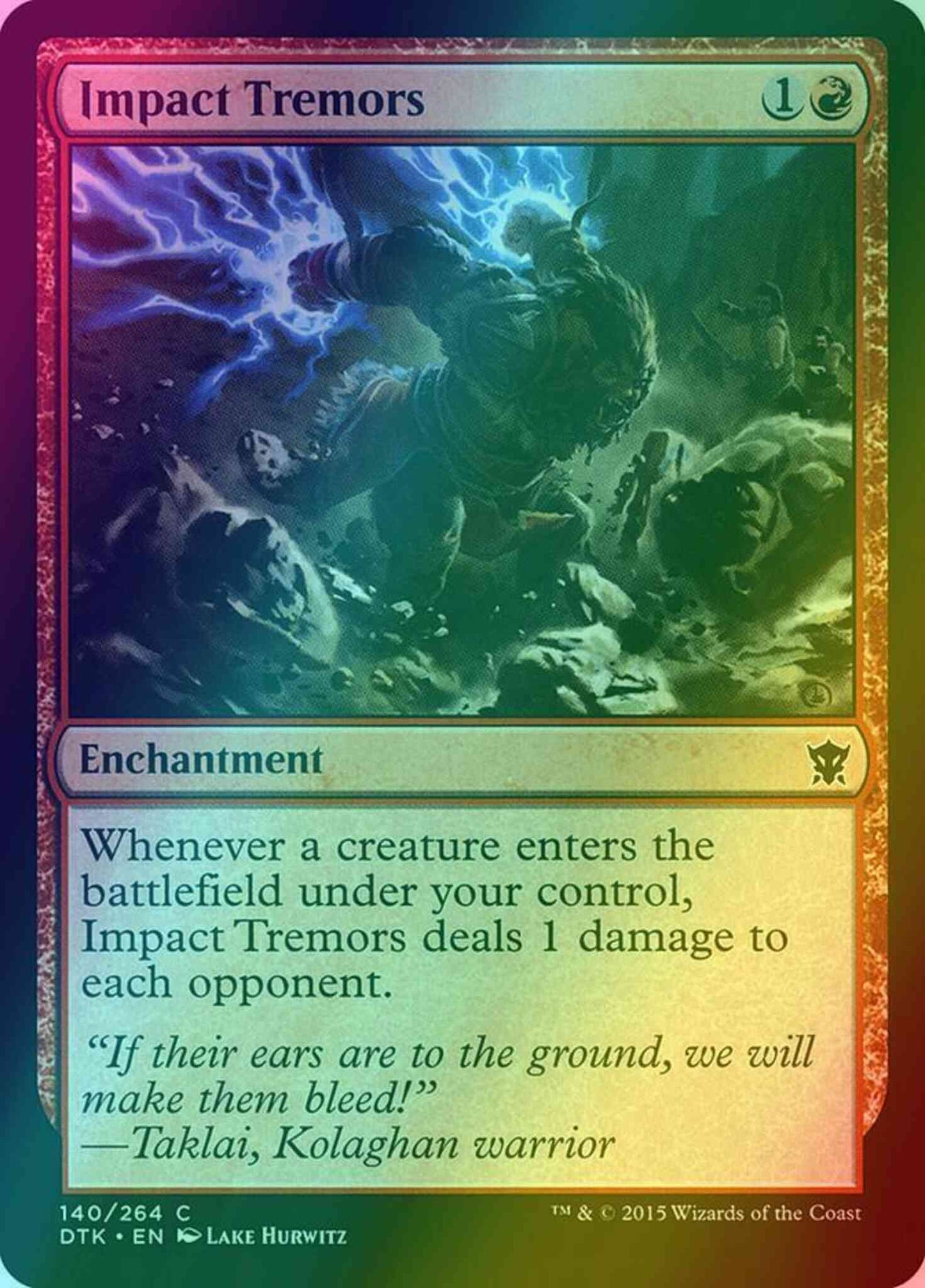 Impact Tremors [140] [Dragons Of Tarkir] [Foil]