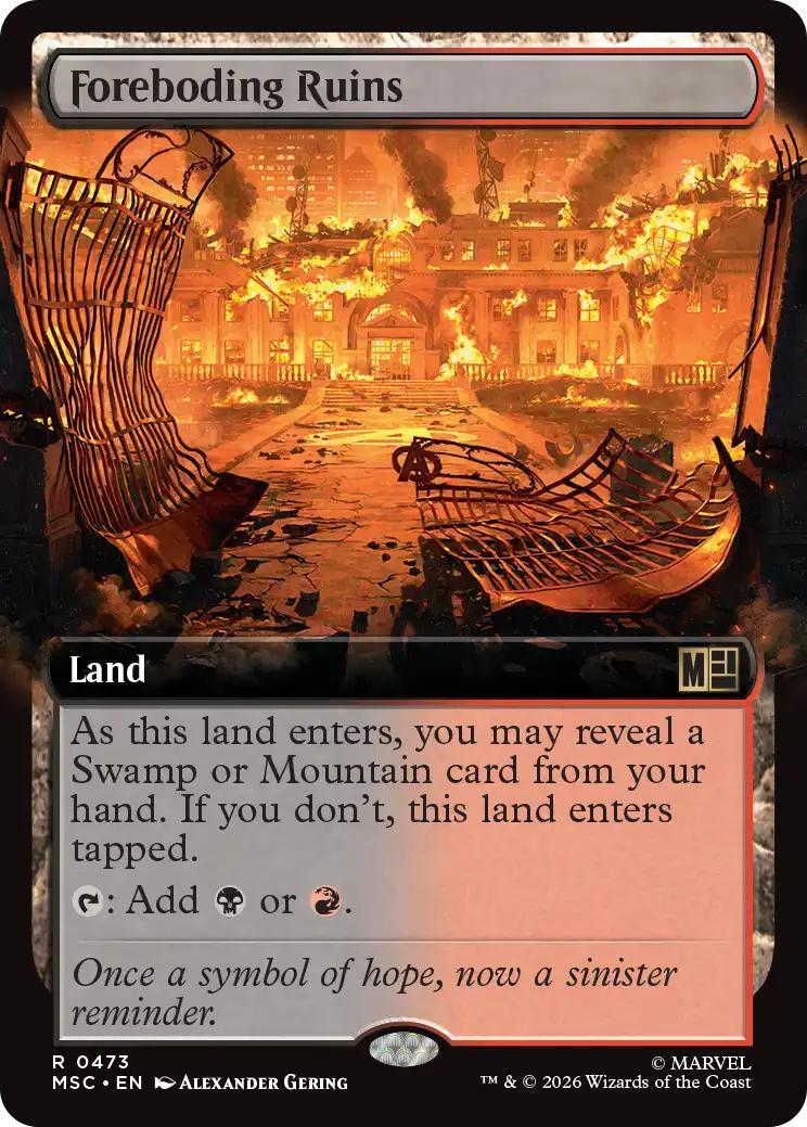 Foreboding Ruins [473] [Extended Art] [Marvel Super Heroes: Commander] [Non-Foil]