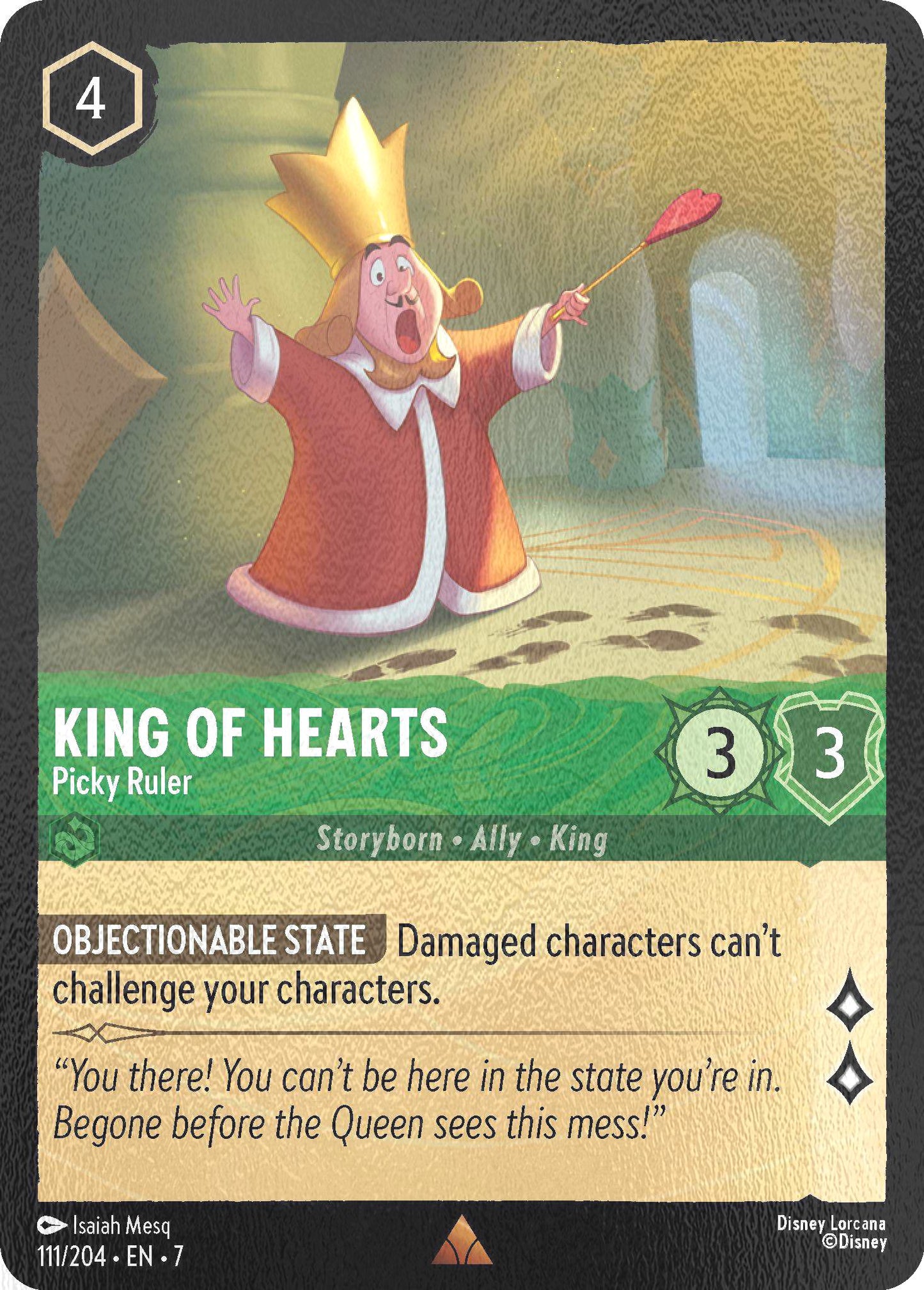 King of Hearts - Picky Ruler - 111/204 [Archazia's Island] [Cold Foil]