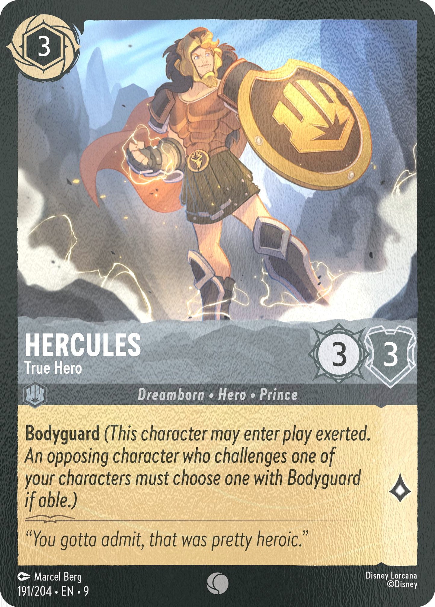 Hercules - True Hero - 191/204 [Fabled] [Cold Foil]