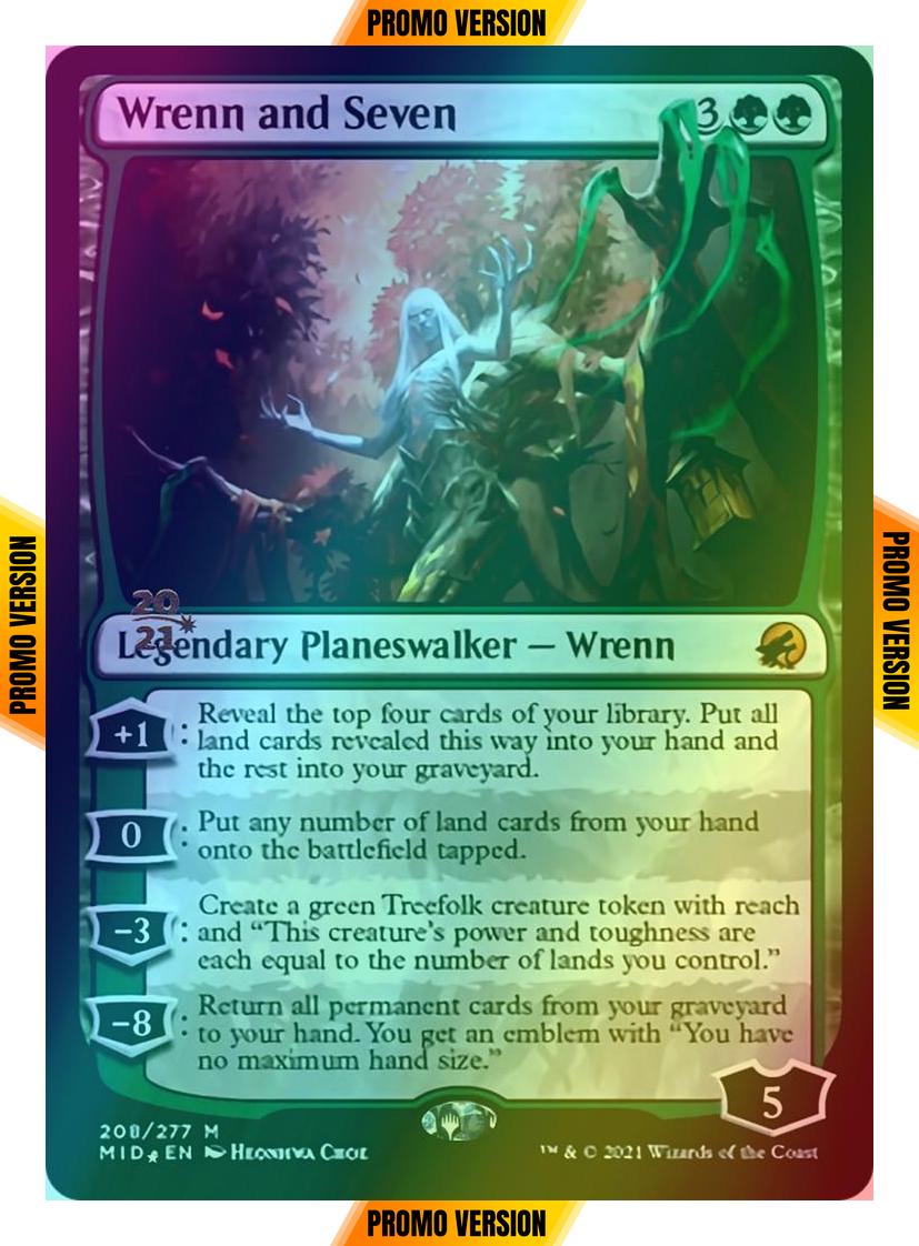 Wrenn and Seven [Prerelease] [208s] [Innistrad: Midnight Hunt Promos] [Foil]