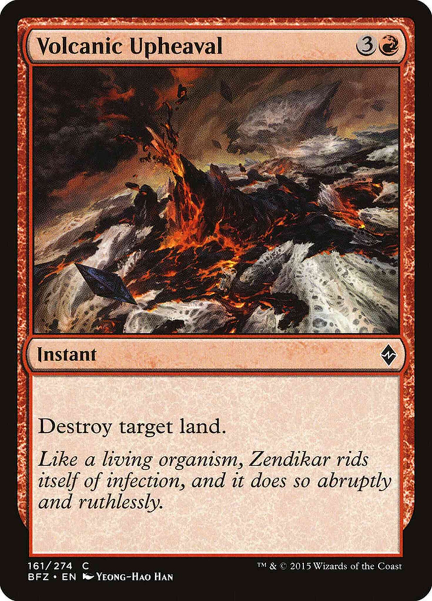Volcanic Upheaval [161] [Battle for Zendikar] [Non-Foil]