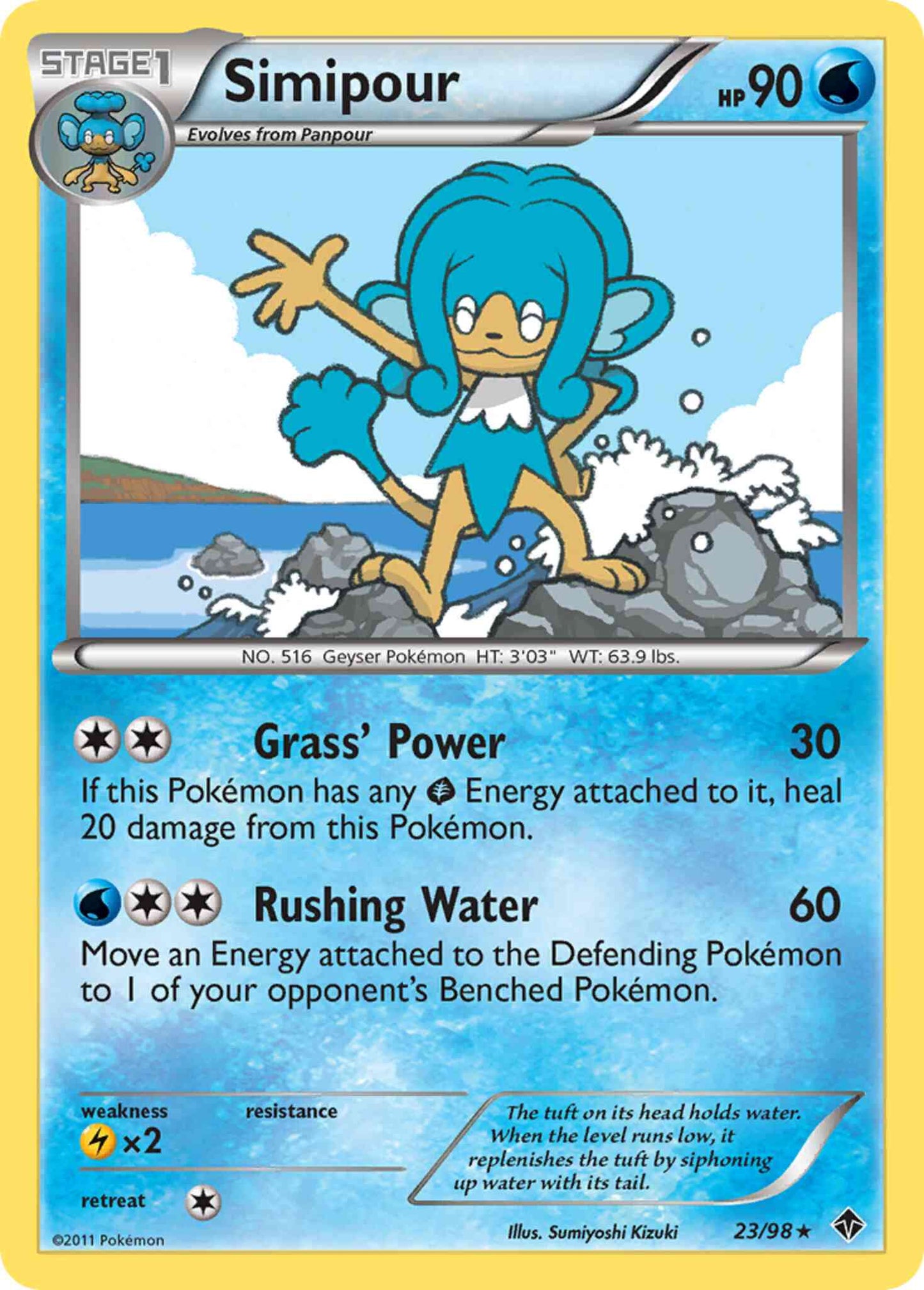 Simipour - 23/98 - Rare [bw2-23] [Non-Holo]
