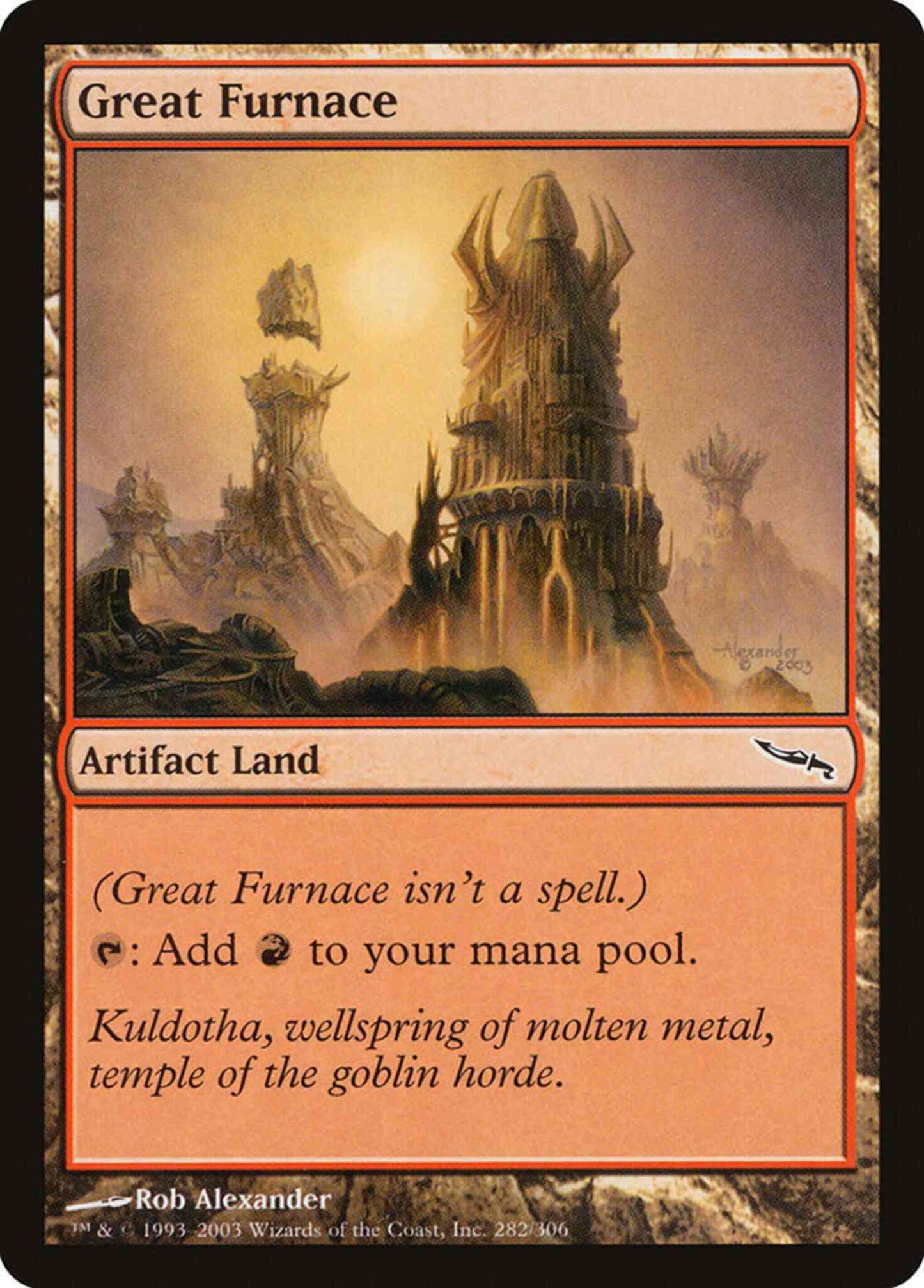 Great Furnace [282] [Mirrodin] [Non-Foil]