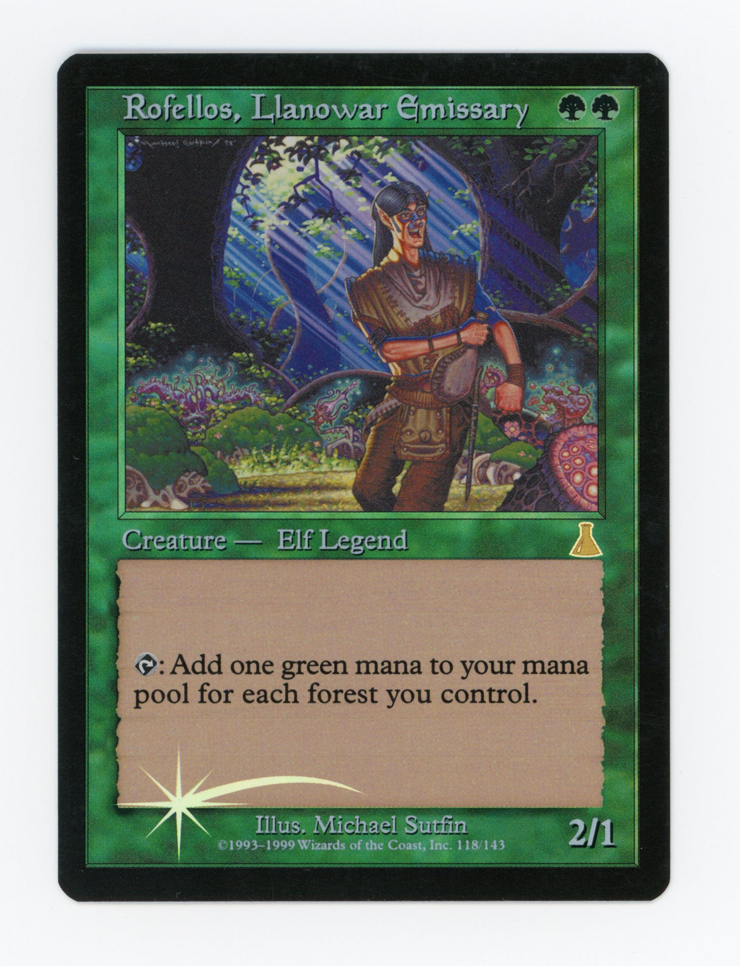 Rofellos, Llanowar Emissary — Foil — ID 18638