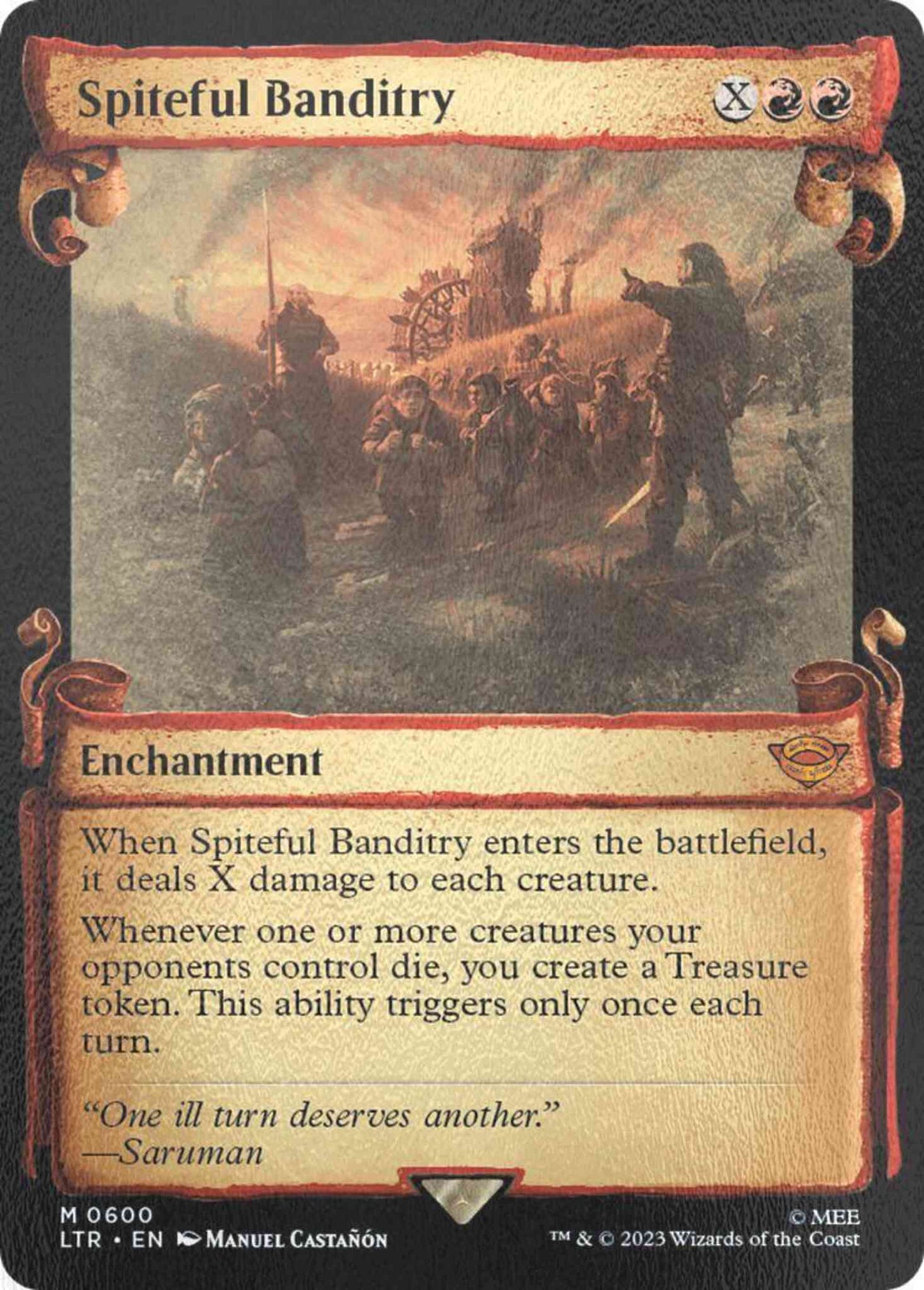 Spiteful Banditry [600] [Scrolls Showcase] [The Lord of the Rings: Tales of Middle-earth] [Silver Foil]