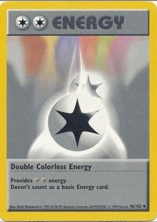 Double Colorless Energy - 96/102 - Uncommon - Shadowless [base1S-96] [Non-Holo]