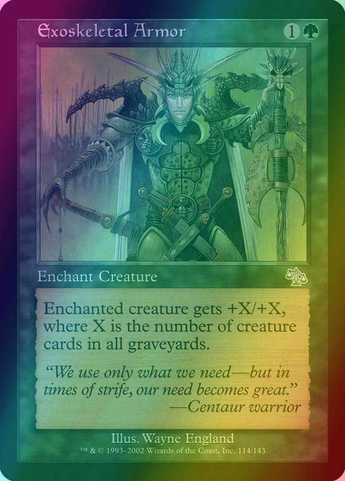 Exoskeletal Armor [114] [Judgment] [Foil]