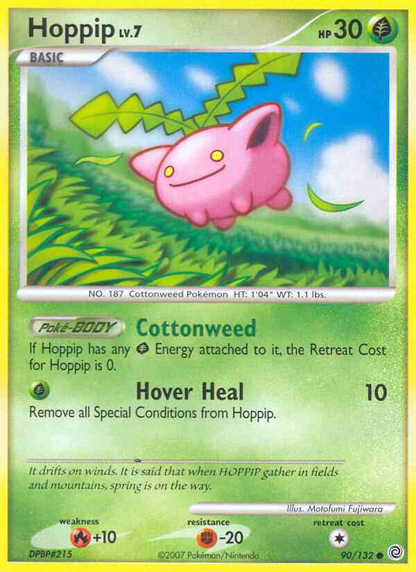 Hoppip - 90/132 - Common [dp3-90] [Reverse Holo]