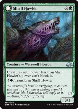 Shrill Howler // Howling Chorus [168] [Eldritch Moon] [Foil]