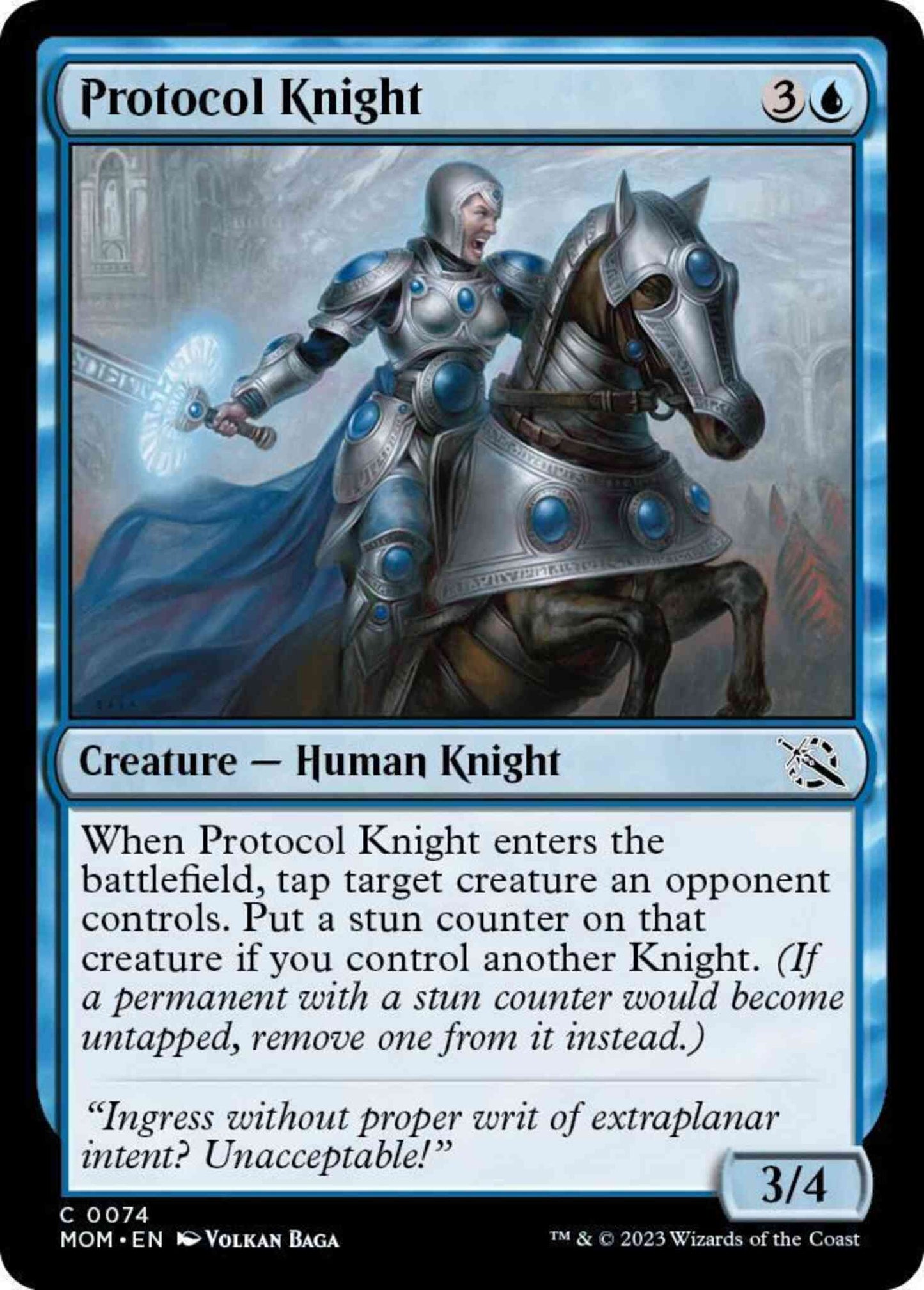 Protocol Knight [74] [March of the Machine] [Non-Foil]
