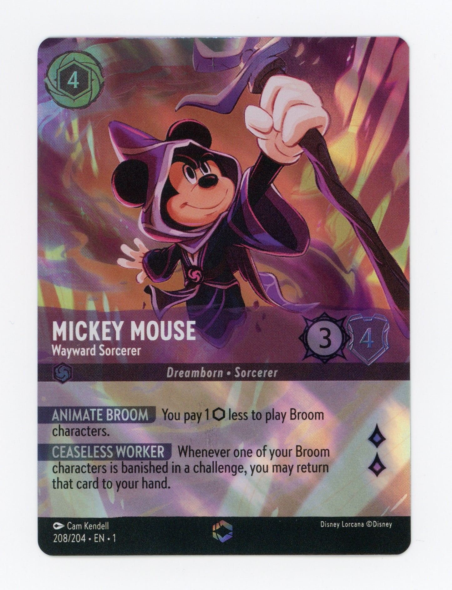 Mickey Mouse - Wayward Sorcerer — Enchanted|Holofoil — ID 19028