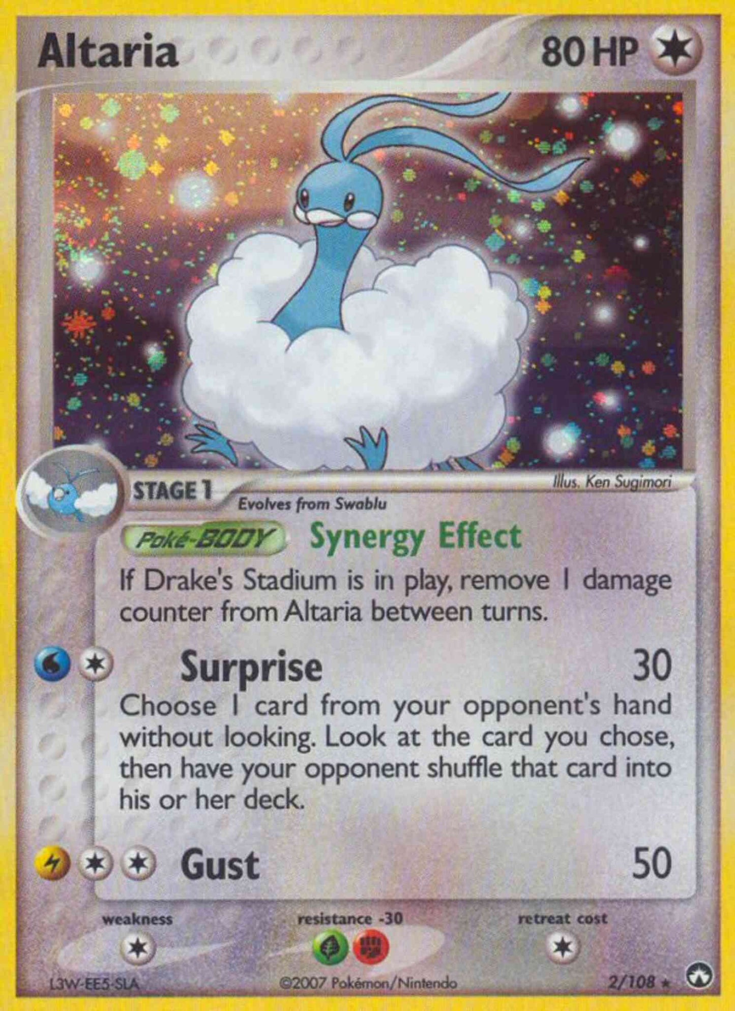 Altaria - 2/108 - Rare Holo [ex16-2] [Reverse Holo]