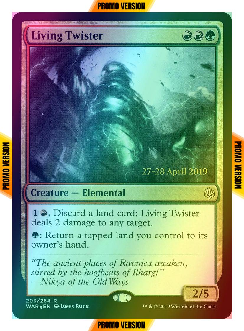 Living Twister [203s] [War of the Spark Promos] [Foil]