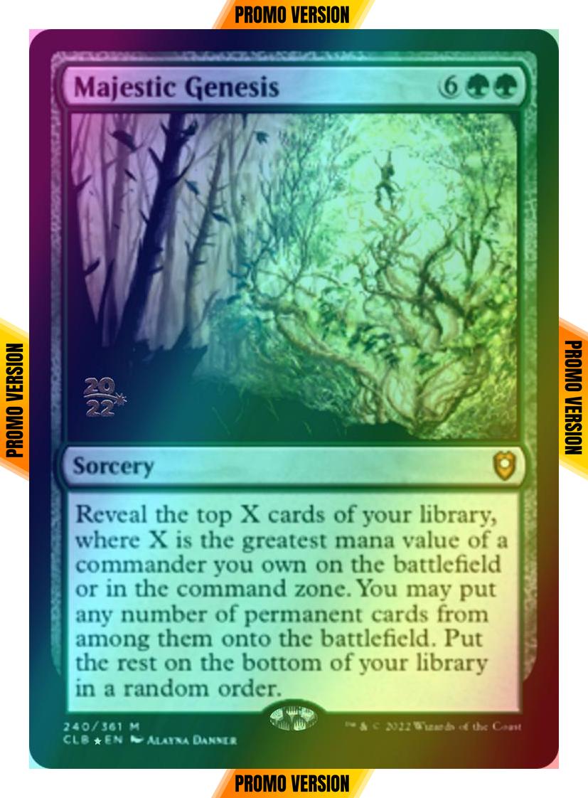 Majestic Genesis [240s] [Prerelease] [Commander Legends: Battle for Baldur's Gate: Promos] [Foil]