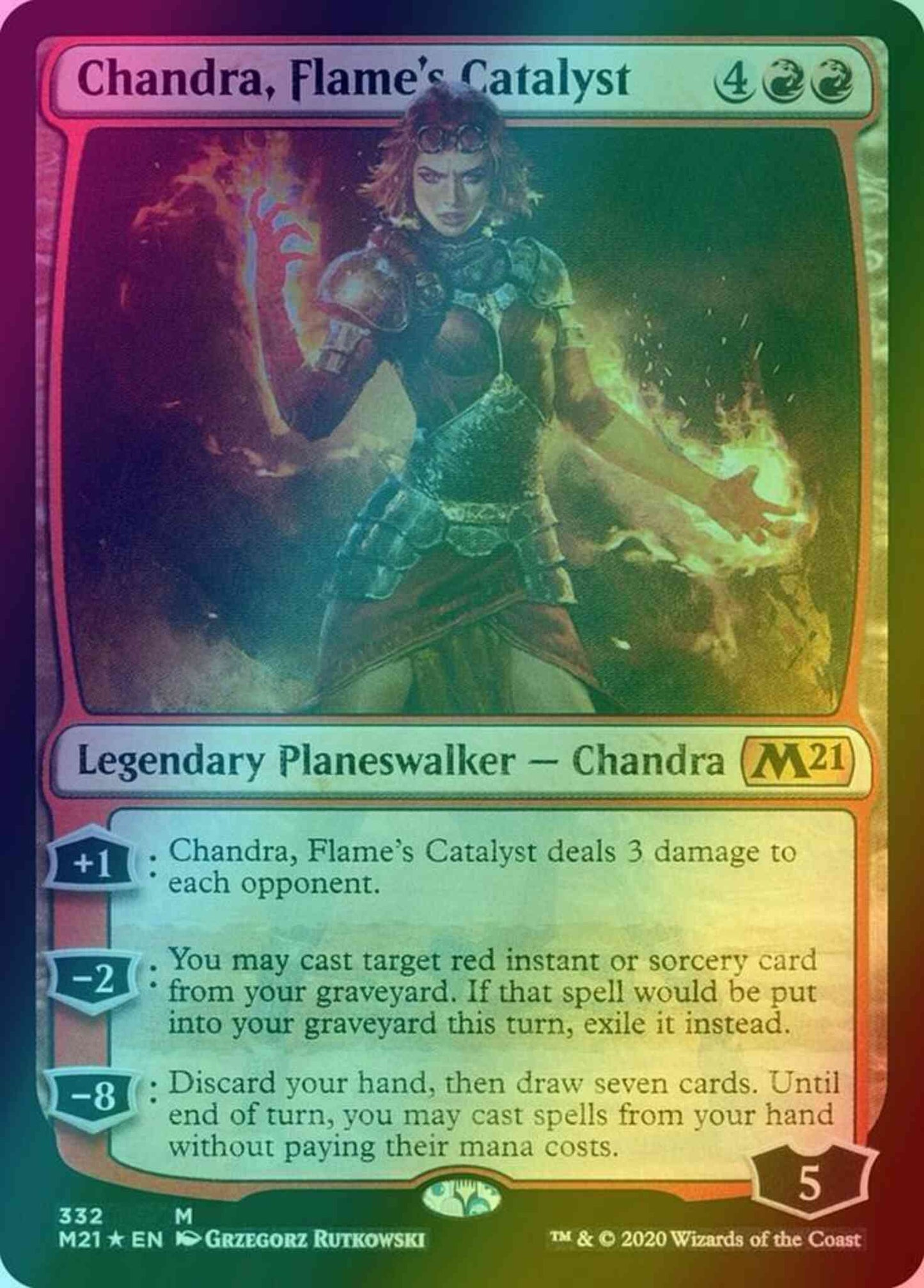 Chandra, Flame's Catalyst [332] [Core Set 2021] [Foil]