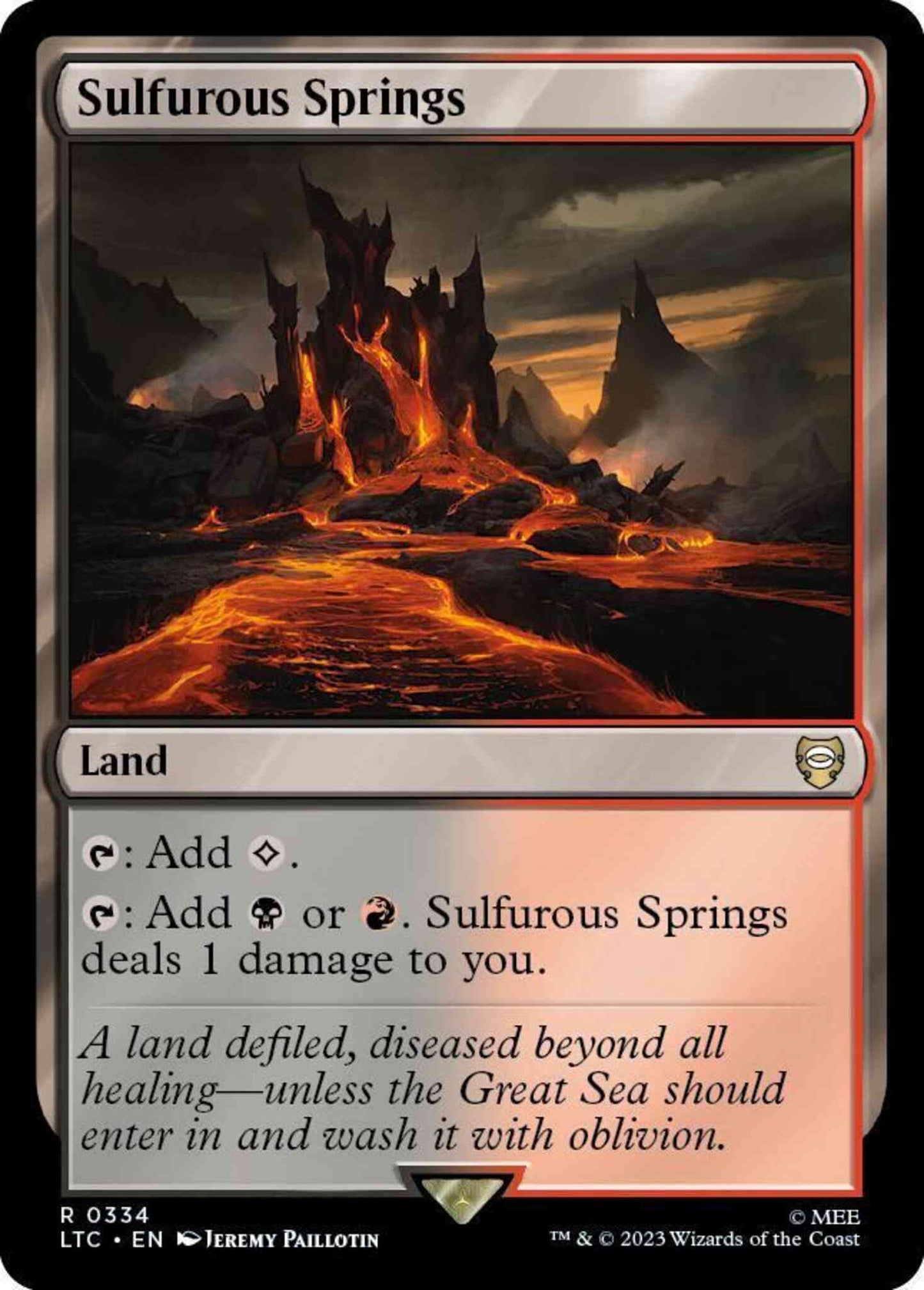 Sulfurous Springs [334] [The Lord of the Rings: Tales of Middle-earth: Commander] [Non-Foil]