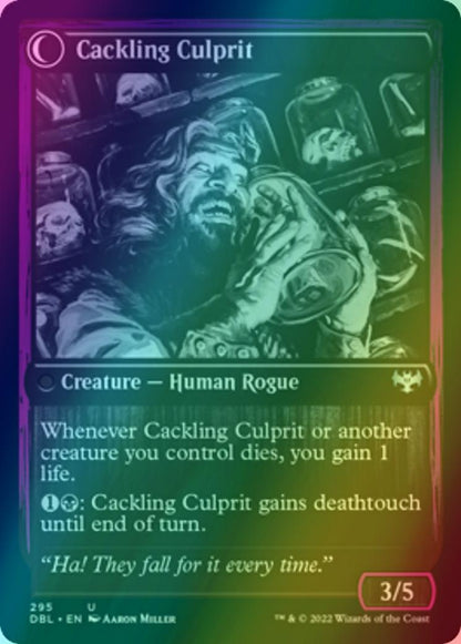 Panicked Bystander // Cackling Culprit [295] [Innistrad: Double Feature] [Foil]