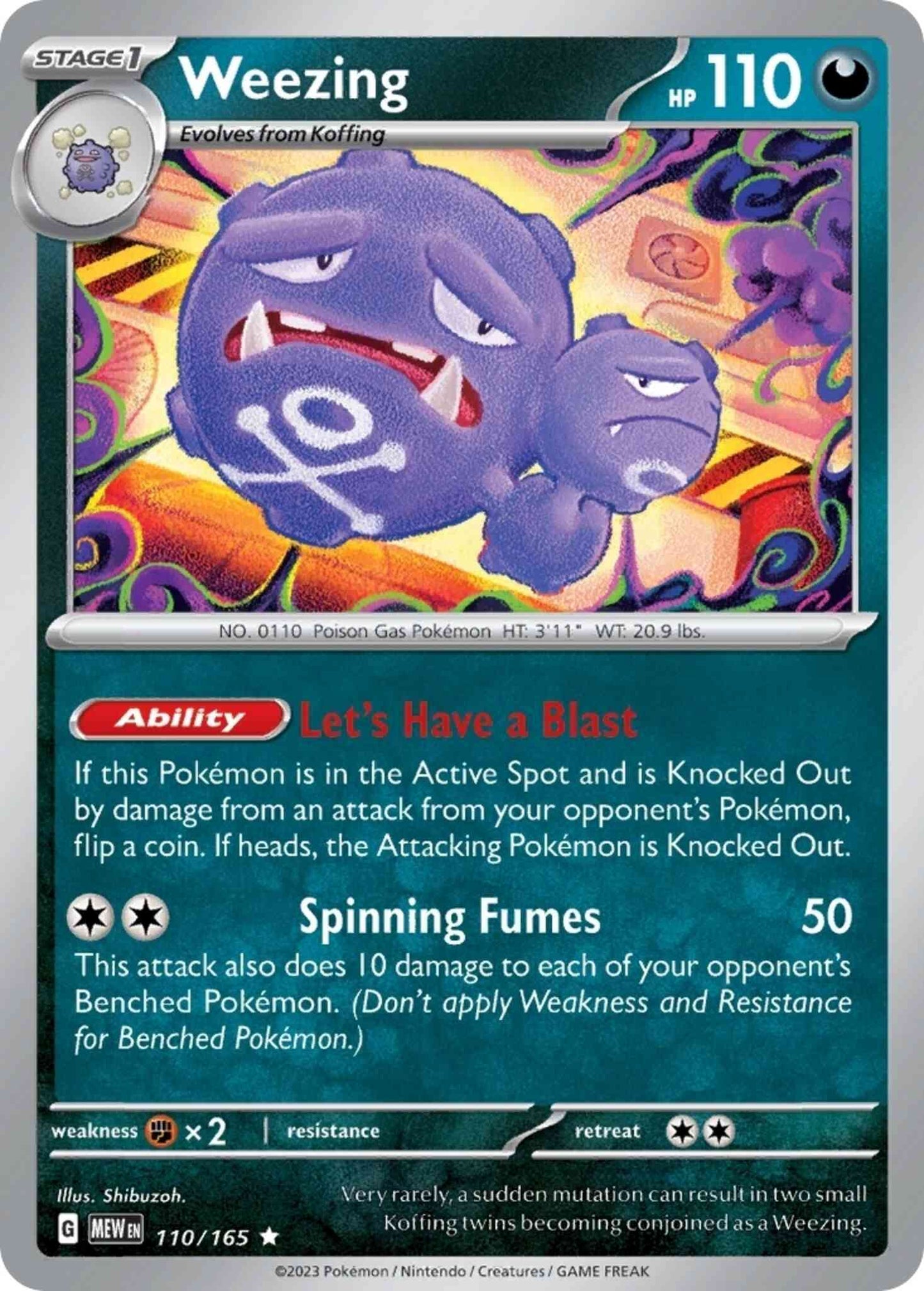 Weezing - 110/165 - Rare [sv035-110] [Holo]