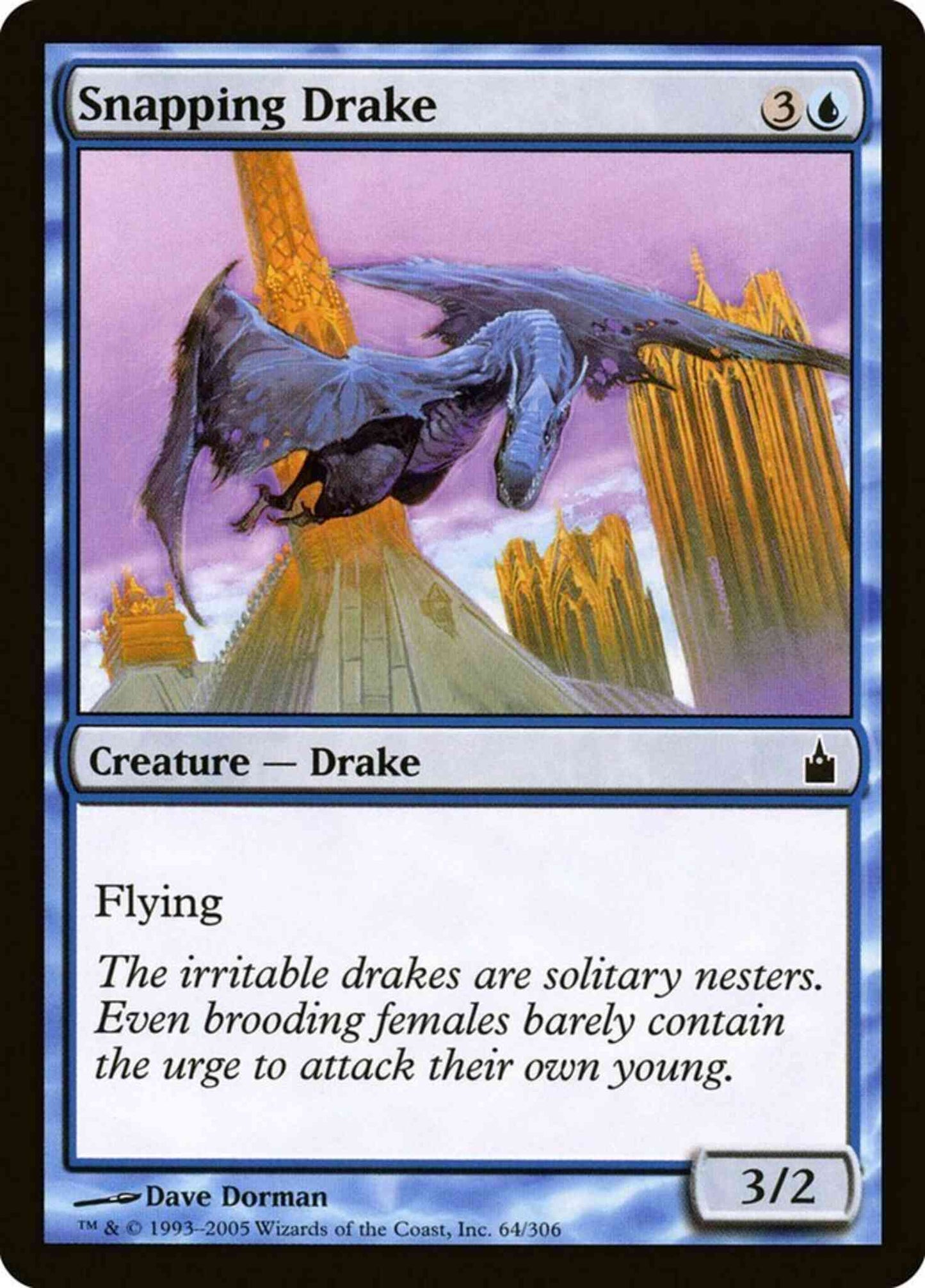 Snapping Drake [64] [Ravnica City Of Guilds] [Non-Foil]