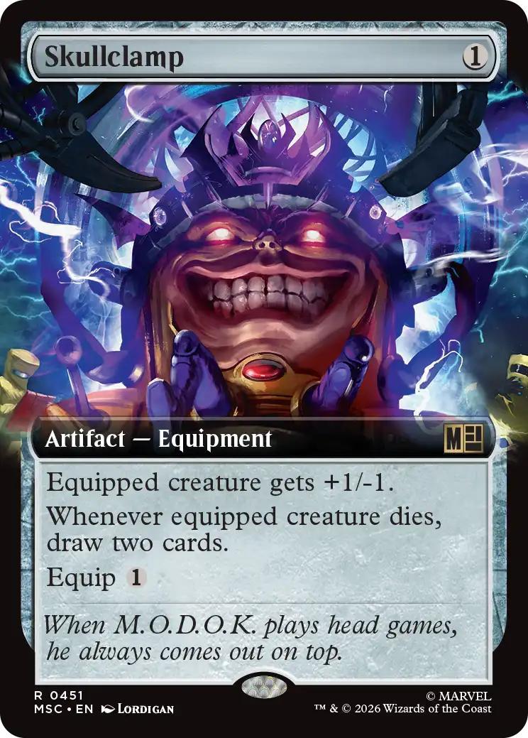 Skullclamp [451] [Extended Art] [Marvel Super Heroes: Commander] [Non-Foil]