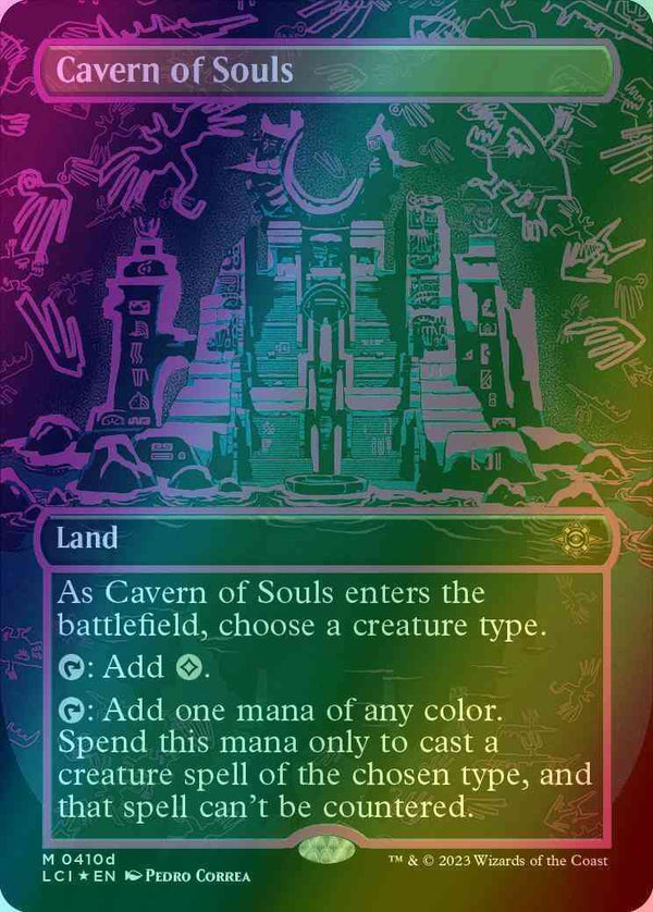 Cavern of Souls [410d] [Neon Ink Showcase] [Purple] [The Lost Caverns of Ixalan] [Foil]