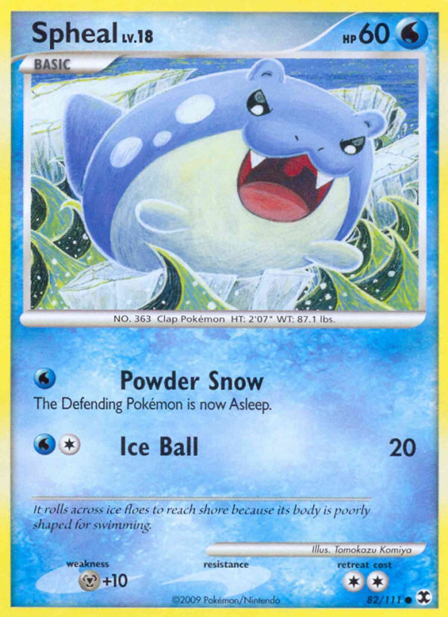 Spheal - 82/111 - Common [pl2-82] [Reverse Holo]