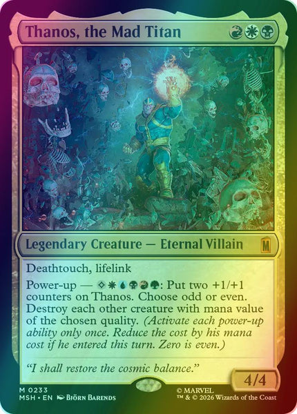 Thanos, the Mad Titan [233] [Marvel Super Heroes] [Foil] – Face to