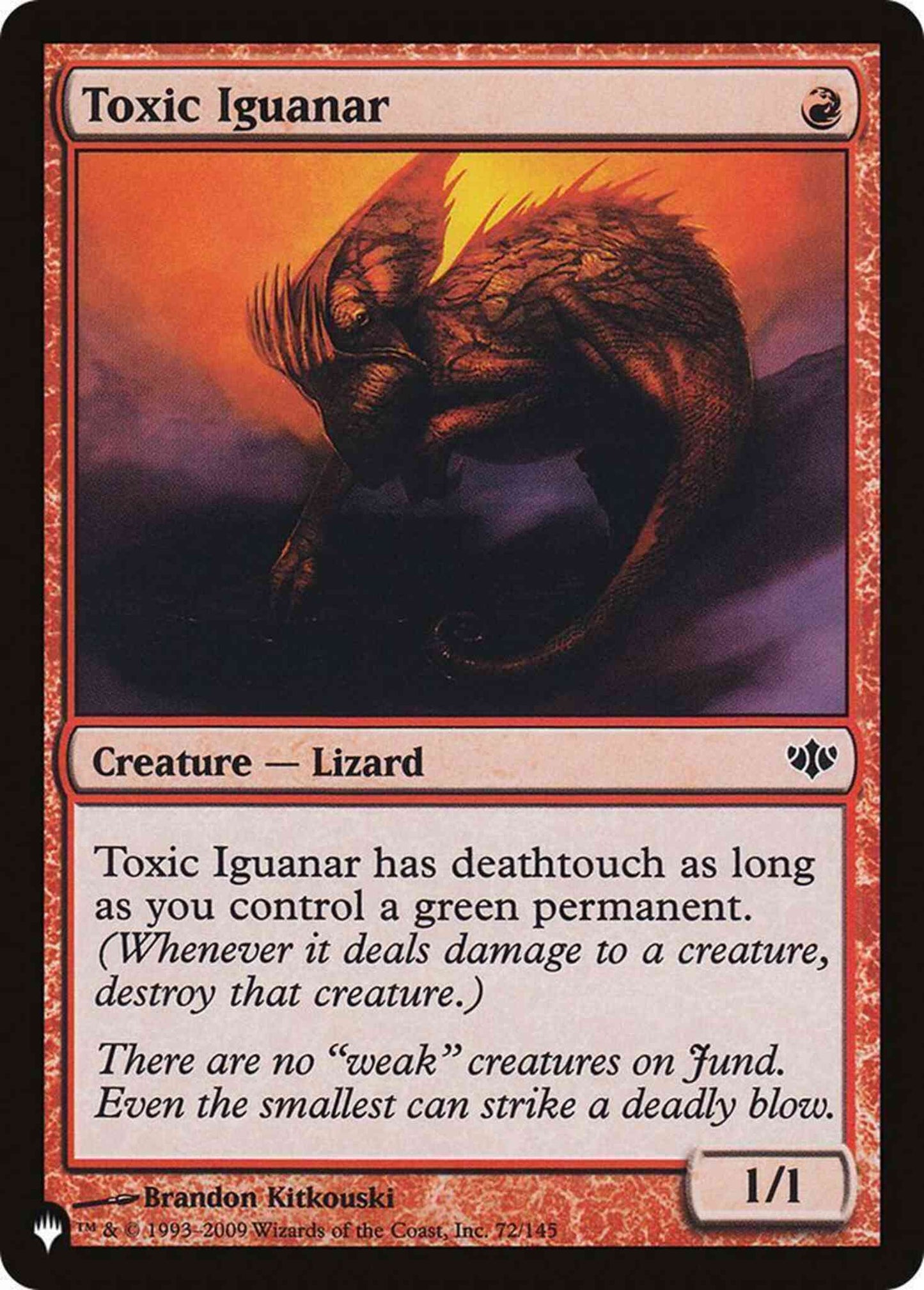Toxic Iguanar [CON-72] [The List] [Non-Foil]