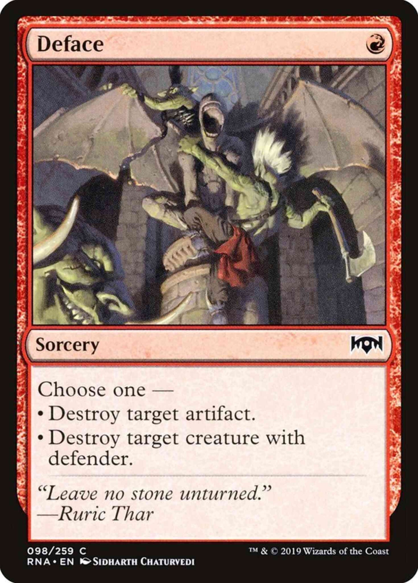 Deface [98] [Ravnica Allegiance] [Non-Foil]