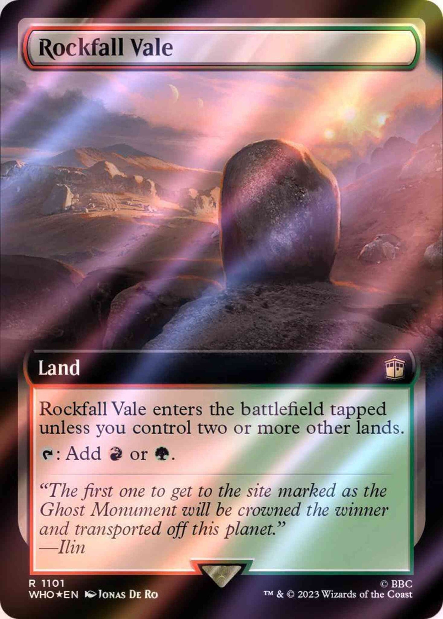 Rockfall Vale [1101] [Extended Art] [Universes Beyond: Doctor Who] [Surge Foil]