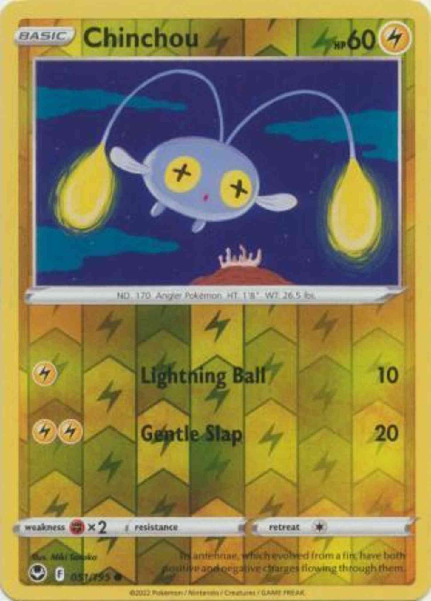Chinchou - 051/195 - Common [swsh12-051] [Reverse Holo]