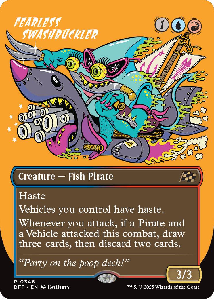 Fearless Swashbuckler [346] [Borderless] [Rude Rider] [Aetherdrift] [Non-Foil]