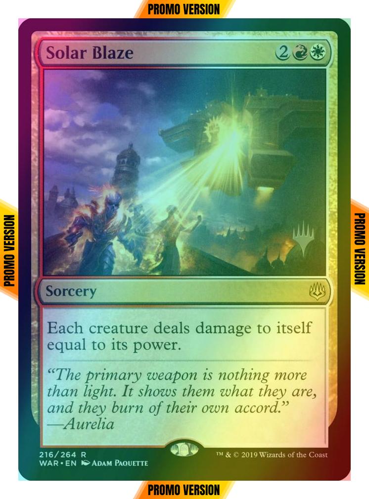 Solar Blaze [216p] [Promo Pack] [War of the Spark Promos] [Foil]