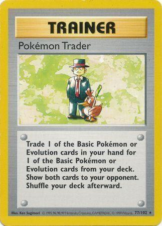 Pokémon Trader - 77/102 - Rare - Shadowless [base1S-77] [Non-Holo]