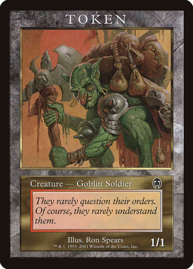 Goblin Soldier Token [06] [Magic Player Rewards 2001] [Non-Foil]