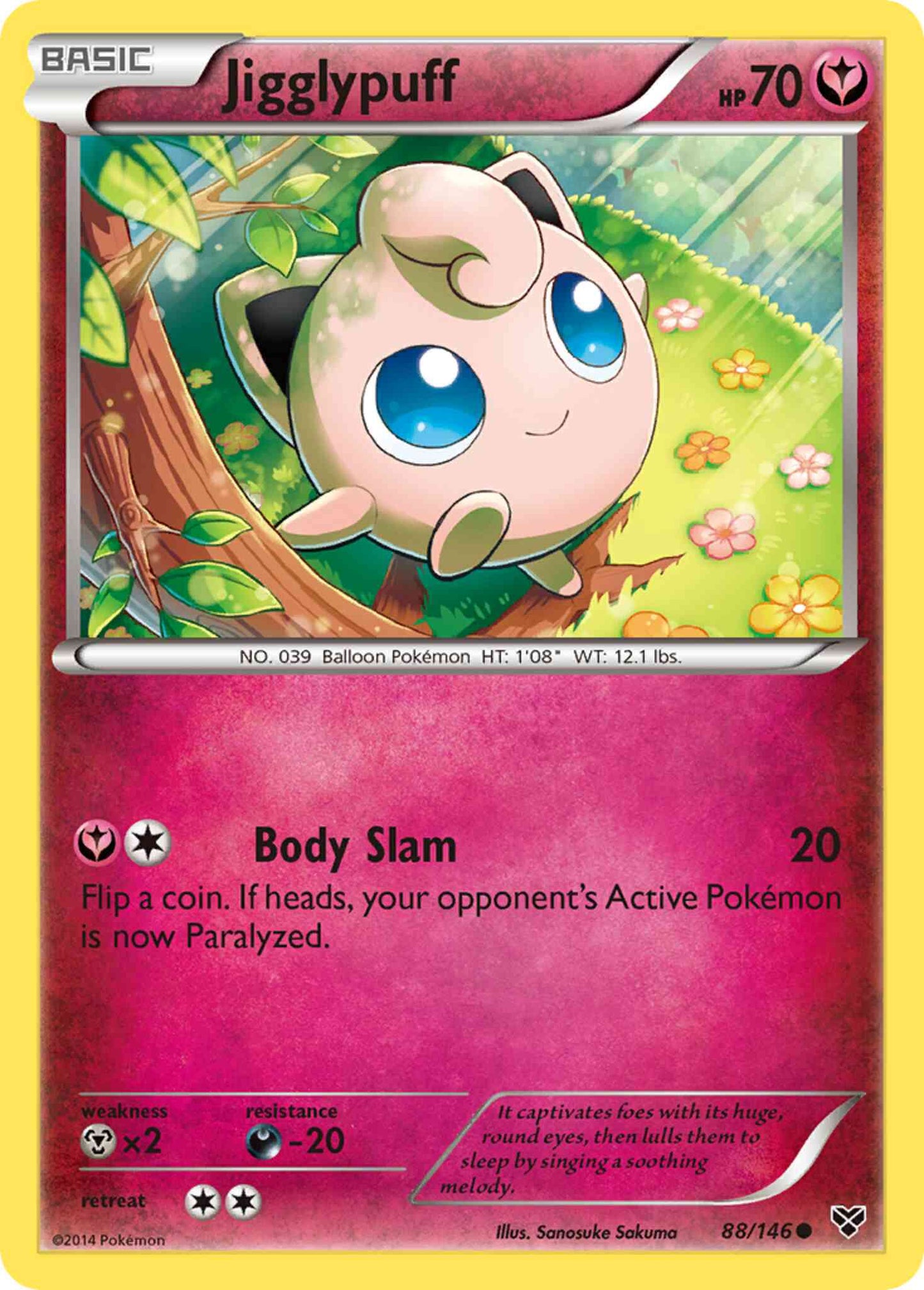 Jigglypuff - 88/146 - Common [xy1-88] [Non-Holo]