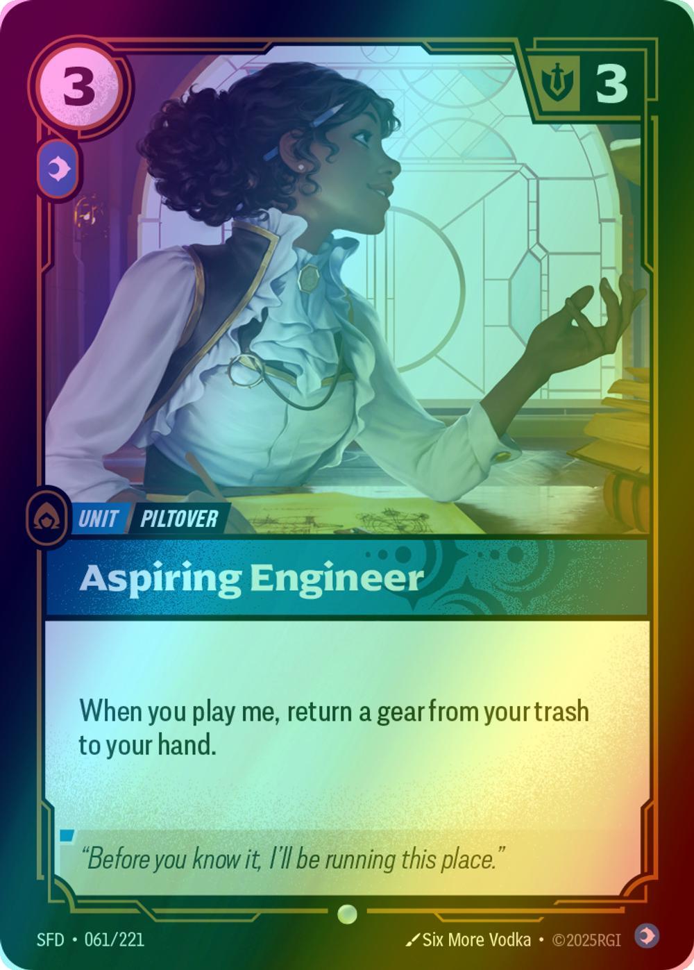 Aspiring Engineer - 061/221 [Spiritforged] [Foil]