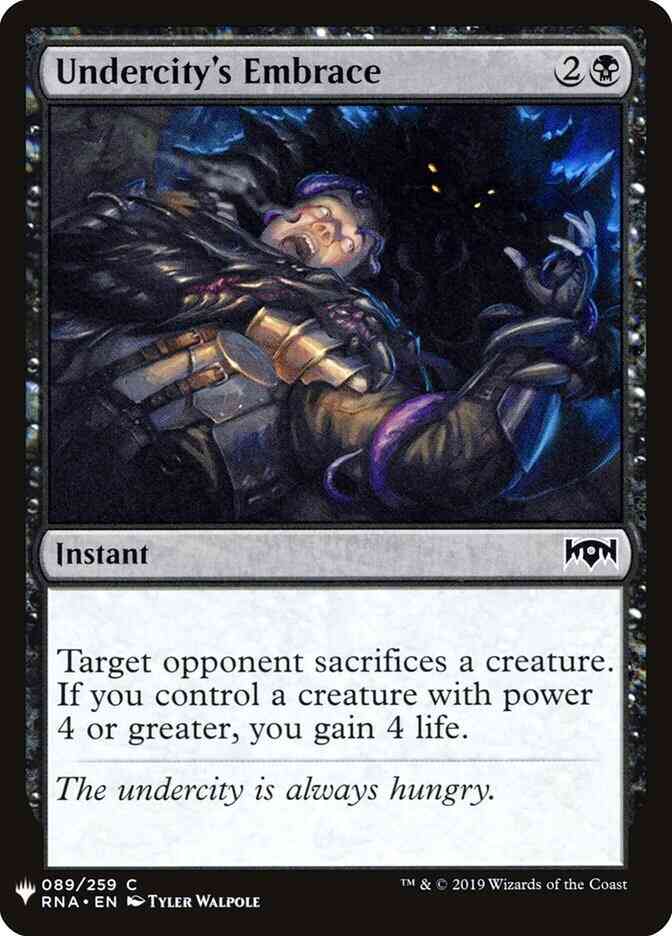 Undercity's Embrace [RNA-89] [The List] [Non-Foil]