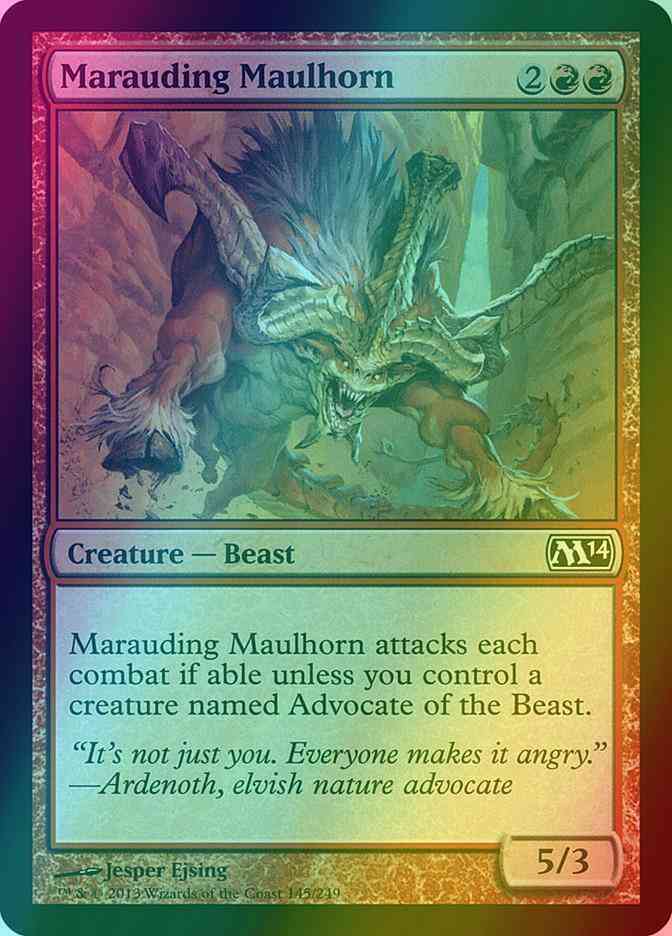 Marauding Maulhorn [145] [Magic 2014] [Foil]