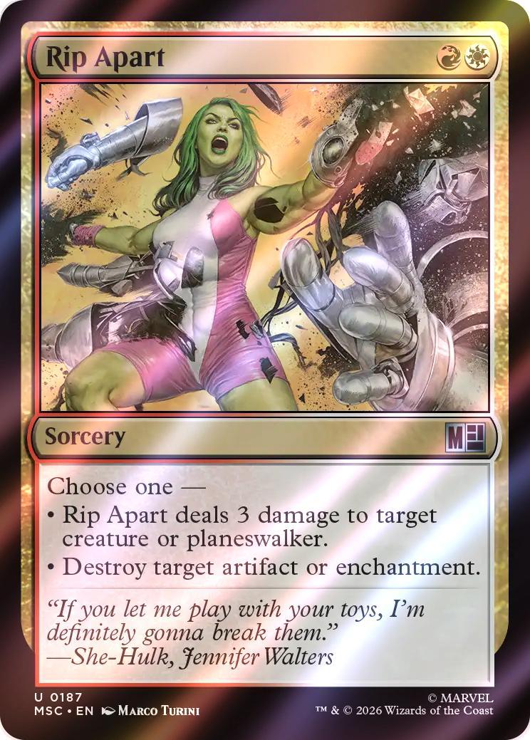 Rip Apart [187] [Marvel Super Heroes: Commander] [Surge Foil]