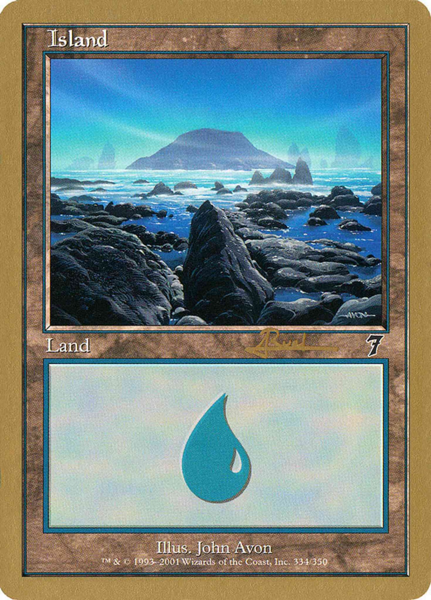 Island [ar334] [Antoine Ruel] [334] [World Championship Decks 2001] [Non-Foil]