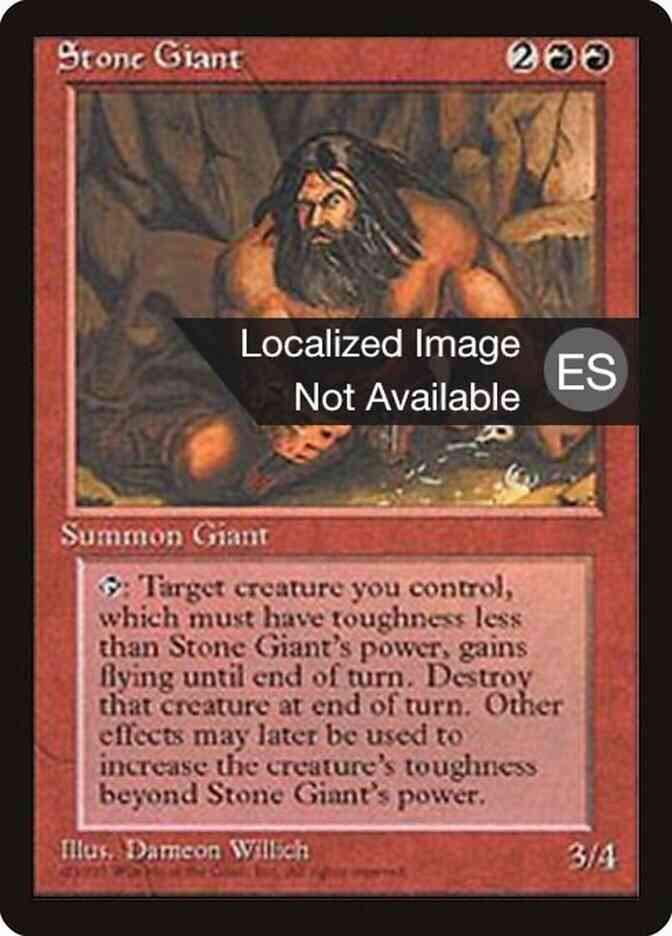 Stone Giant - Portuguese [223] [Fourth Edition Black Border: Portuguese] [Non-Foil]